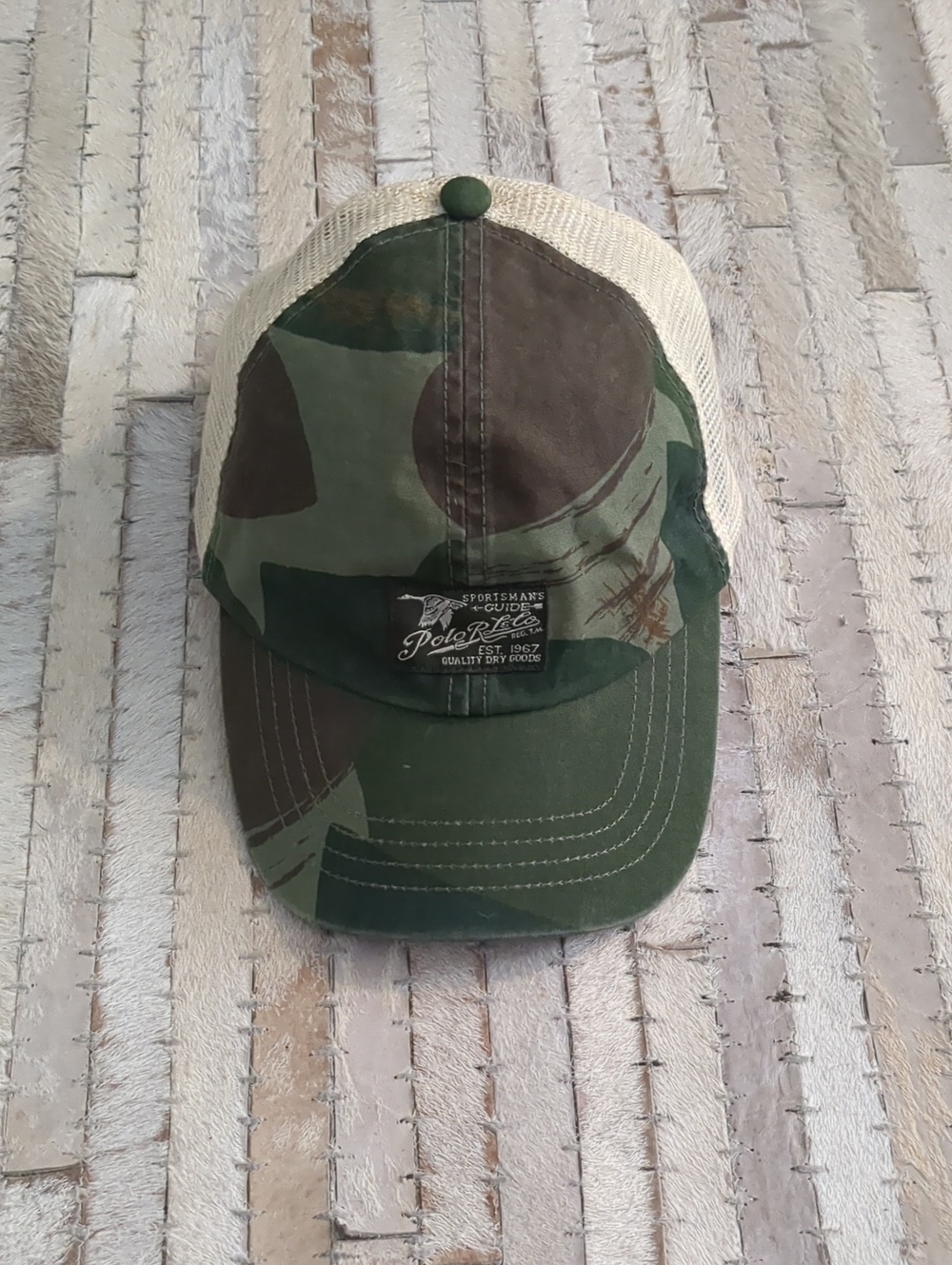 Polo Ralph Lauren Kids Camo Trucker Hat Vintage Style 2T-4T EUC